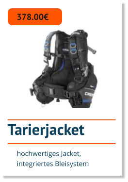 Tarierjacket 378.00€ hochwertiges Jacket, integriertes Bleisystem